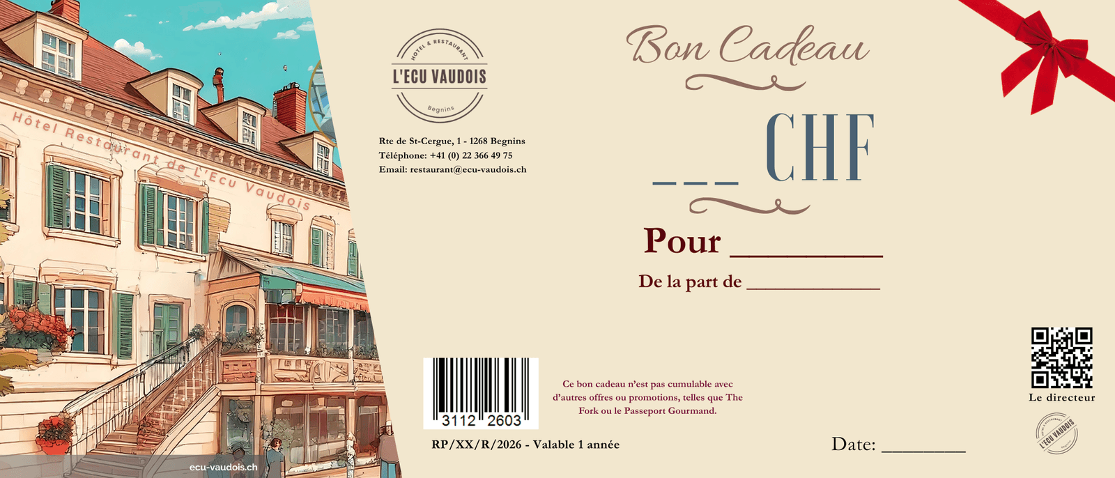 Modèle de bon cadeau 1