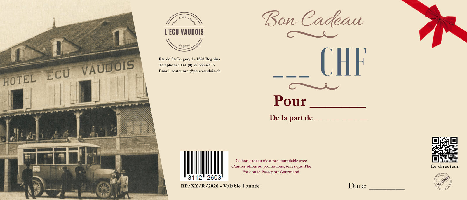 Modèle de bon cadeau 2