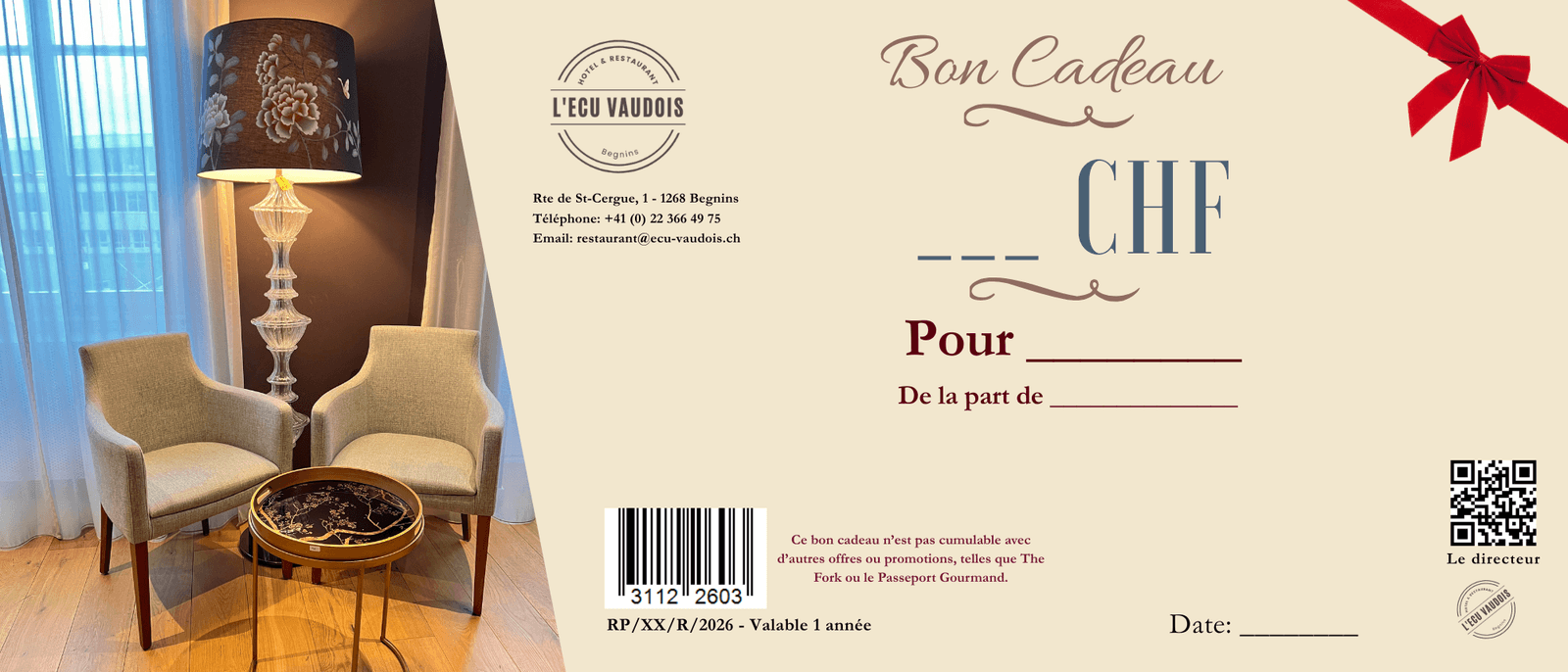 Modèle de bon cadeau 5