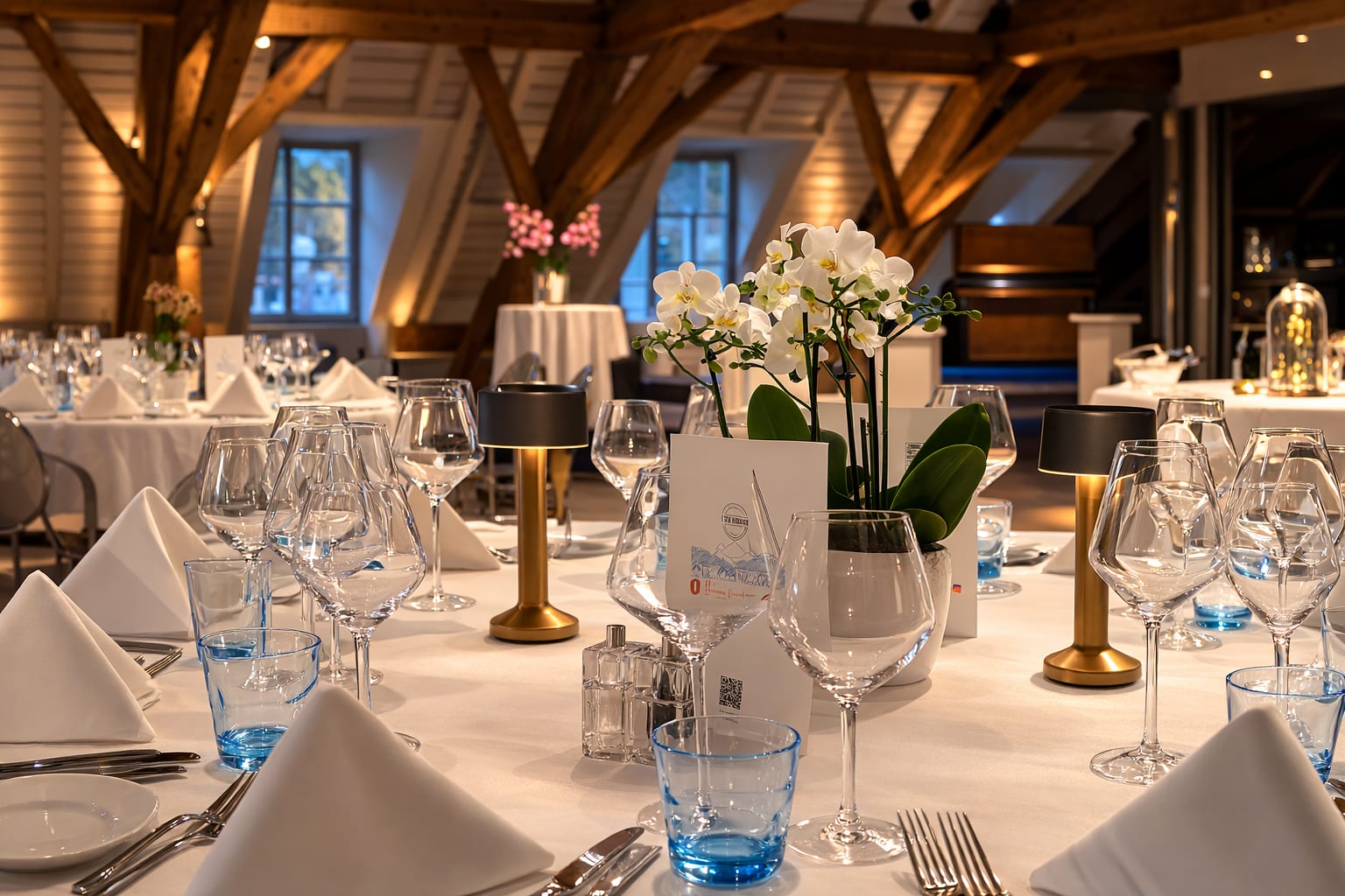 La salle Les Combles en banquet